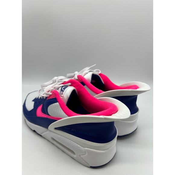 Nike Air Max 90 Flyease Shoes CU0814 101 Hyper Pink Deep Royal Blue Men Size 11 - Picture 9 of 12